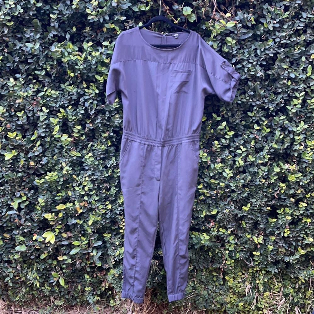 Loft Jumpsuit - Grey/Silver/Steel EUC size 8